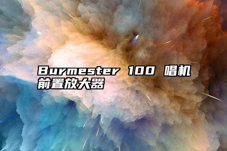 Burmester 100 唱机前置放大器 