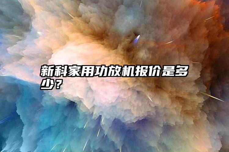 新科家用功放机报价是多少？